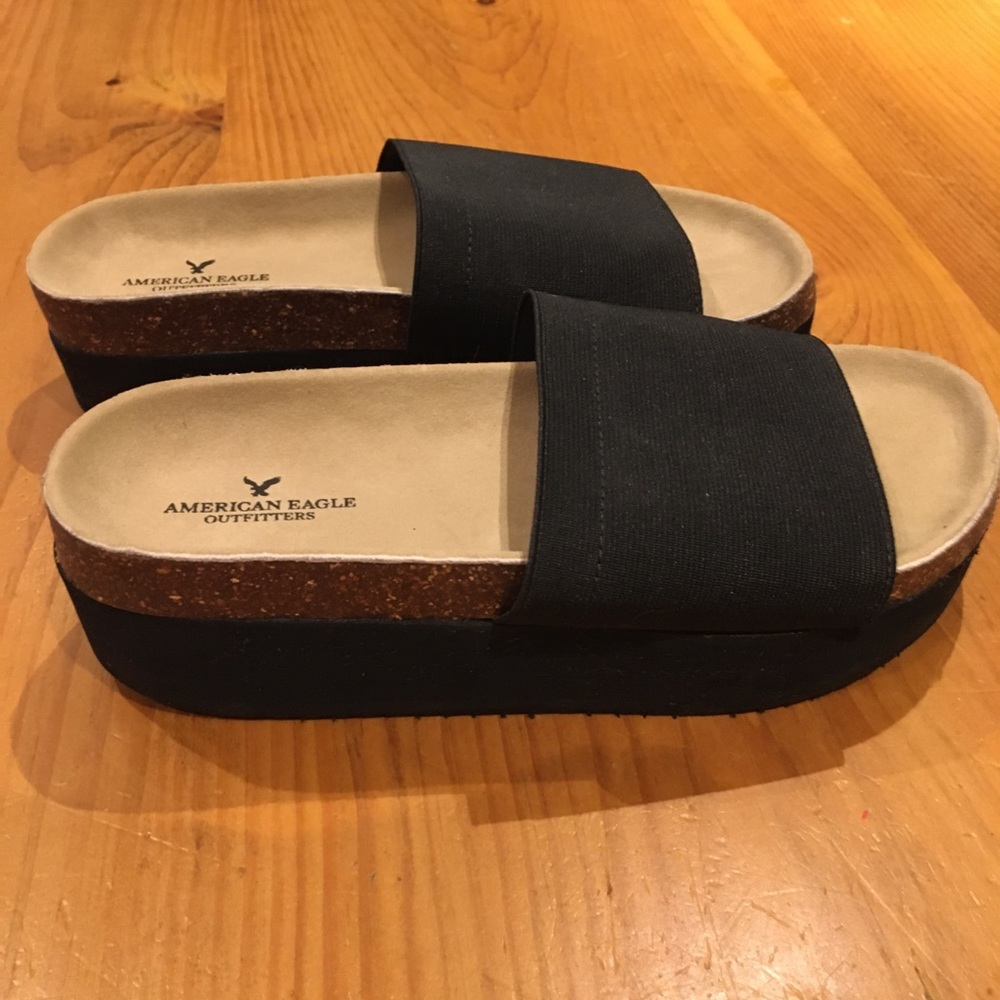 American Eagle Shoes Black Slip On